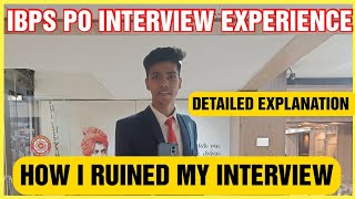 My IBPS PO Interview Experience  What Blunders Did I Make ibpspo2022 [upl. by Krucik575]