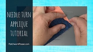 Needle turn applique video tutorial [upl. by Nalorac]