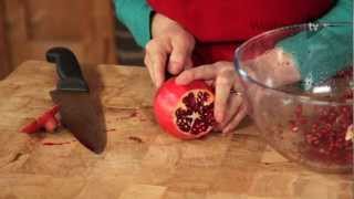 How to prepare a pomegranate  Waitrose [upl. by Ditmore161]