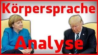 Angela Merkel bei Donald Trump  Körpersprache Analyse [upl. by Hahnert]