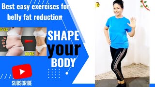 Best exercises for belly fat reductionshape your body [upl. by Aikaj]