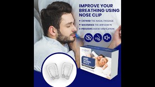 AMAZHEAL Anti Snoring Device Stop Snoring Silicone Magnetic Nose Clip For Men amp Women [upl. by Ramunni]