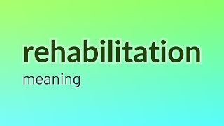 Rehabilitation  32 English Vocabulary Flashcards [upl. by Zeculon]