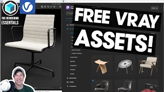 FREE Assets for Vray How to Use Chaos Cosmos Detailed Tutorial [upl. by Draillih]