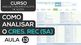 COMO ANALISAR O CRESCIMENTO DA RECEITA 5a  CURSO ANÁLISE FUNDAMENTALISTA DE AÇÕES  AULA 13 [upl. by Mayfield]