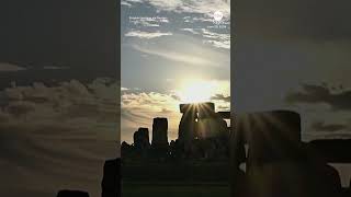 Revelers watch sunset at Stonehenge on summer solstice [upl. by Yecal229]