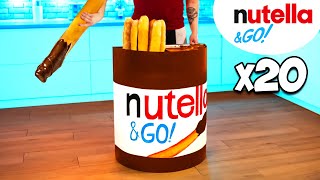 Nutella Go Gigante  Cómo hacer el Nutella Go de bricolaje más grande del mundo por VANZAI [upl. by Tami]