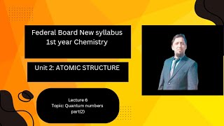 Magnetic and Spin Quantum NoL6 class11Chemistry FBISE new syllabus [upl. by Tobit]