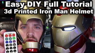 3d Printed Iron Man Helmet  Motorized amp Remote Control [upl. by Marie-Jeanne122]