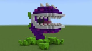 Fan request How to build Plant vs Zombie Chomper in Minecraft [upl. by Sheya]