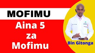 AINA 5 ZA MOFIMU AINA ZA MOFIMU Kiswahili online Educator  Kiswahili online tuition [upl. by Izzy629]