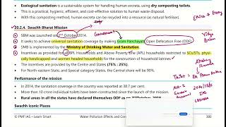 PMF IAS Ecology and Environment Chapter 20 Water Pollution and Effects Class 10 [upl. by Ecnadnak]