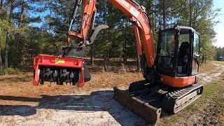 I GOT A MULCHER Prinoth M450e900 Mulcher For Mini Excavator [upl. by Grannias]