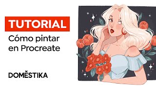 Tutorial de Pintura en Procreate cómo Colorear la nueva Sirenita  Cristina Gómez  Domestika [upl. by Niattirb730]