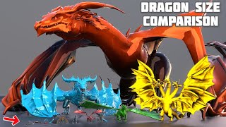 Biggest Dragon size comparison House of the dragon Comparison [upl. by Pentha847]