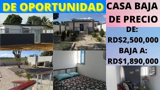 De Oportunidad Casa Bonita en el Campo con Mucho Patio Baja de Precio RD2500000 a RD1890000 [upl. by Strang213]