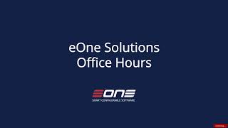 eOne Office Hours SmartConnect for Complex MultiCompany Integrations [upl. by Filmer]