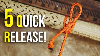 5 Quick Release Hitch Knots You SHOULD KNOW Easy To Tie  Easy To Untie [upl. by Hunley]