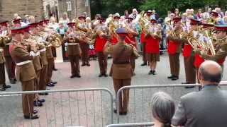 Whit Friday Brass Band Competition Denshaw Saddleworth England [upl. by Ahsyekal]