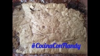 Brownie Sin Huevo  CocinaConFlandy [upl. by Joappa]