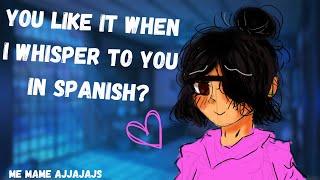 Mexican boyfriend whispers to you in Spanish  Asmr rp boyfriend [upl. by Hasheem329]