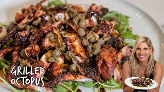 How to Grill Octopus the Greek Way  Grilled octopus [upl. by Eliades586]