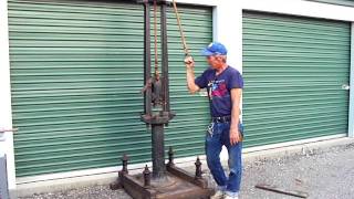 BLACKSMITH MANUAL DROP HAMMER  WORKING 1800s Metal working [upl. by Laurance]