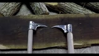 Homemade pickaroon hookaroon from lawn mower blade [upl. by Auqinal]