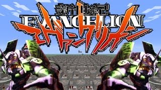 Evangelion  Opening Theme in Minecraft [upl. by Bunow]