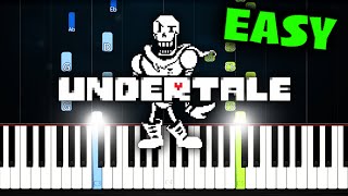 Undertale  Bonetrousle  EASY Piano Tutorial [upl. by Asilad]