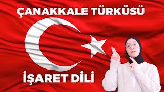 İşaret dili Çanakkale Türküsü işaretdili çanakkalezaferi işaretdiliçanakkaletürküsü [upl. by Emalee]