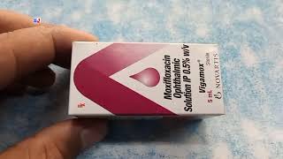 Vigamox Eye Drops  Moxifloxacin Eye Drops  Vigamox Eye Drops uses side effect benefit review Hindi [upl. by Ailet]