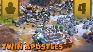 Civ 6 Deity Culture Victory Attempt  Twin Apostles  Part 4 [upl. by Yerot]