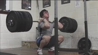 250kg551lbs Paused Front Squat [upl. by Matrona]