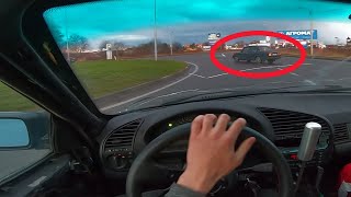 BMW E36 STREET DRIFT POV 0 [upl. by Waechter]