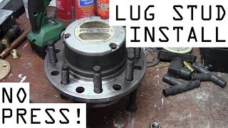 How to Install Lug Studs without a Press [upl. by Nymsaj]