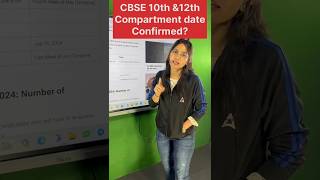 CBSE Compartment Exam Class 10 and 12 Exam Date Out 🔥💯 shorts cbse cbselatestnews [upl. by Russell69]