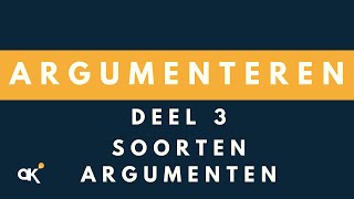 Argumenteren soorten argumenten 34 [upl. by Tullus452]