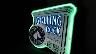 Rolling Rock Beer Neon Sign [upl. by Bahner]