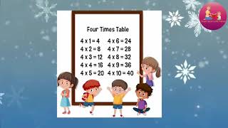 Class 1  4 table Maths CBSE [upl. by Akir232]