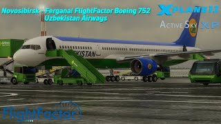 XPlane 12  Novosibirsk  Fergana  FlightFactor Boeing 757200  Map Enhancement [upl. by Luis]