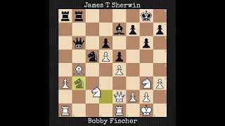 Bobby Fischer vs James T Sherwin  Portoroz Interzonal 1958 [upl. by Cirdahc555]