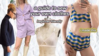 how to ACTUALLY start sewing your own clothes in 2022 beginner step by step guide [upl. by Amikat886]