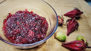 Rosella fruits cooking recipe  চুকাই মেস্তা মেট্রোস আচার  জেলি  Chutney  Pickles Rosella Jam [upl. by Artenehs464]