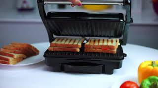 iBELL Sandwich Maker1500W Panini ToasterHow to Use amp DemoQuik Snack [upl. by Eniarol701]