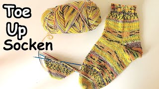 Toe Up Socken stricken [upl. by Holton]