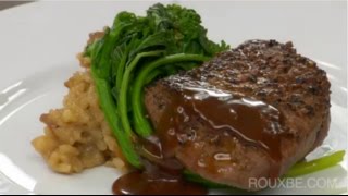 How to make Beef Tenderloin w Peppercorn Sauce  Steak au Poivre [upl. by Mcnair814]