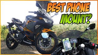 Best Phone Mount amp Cargo Bag for the Kawasaki Ninja 400 [upl. by Merell]