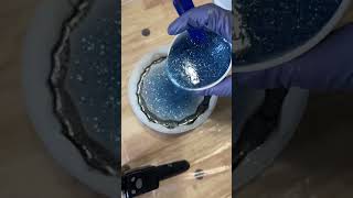 Large succulent pot epoxy epoxyresin resin epoxyresinart resinart resinartist resincrafts [upl. by Yendyc]