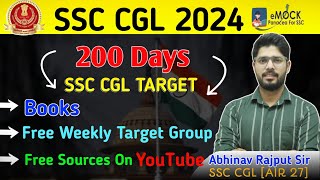 🔥200 Days Plan To Crack SSC CGL 2024  ❤️SSC CGL 2024 Strategy🤔  😎Maths By Abhinav Rajput😎 [upl. by Ynnavoig]